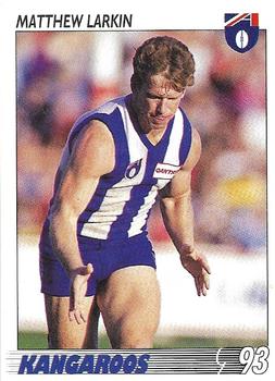 1993 Select AFL #61 Matthew Larkin Front